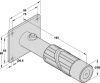 GEZE Türhaftmagnet Wand-/Deckenmontage 185 mm mit Grundplatte, Haltekraft 490 N - More 1