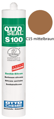 Silikon S100 farbig C15 mittelbraun 300ml