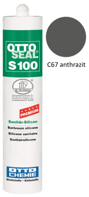 Silikon S100 farbig C67 anthrazit 300ml