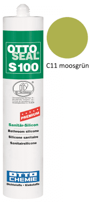 Silikon S100 farbig C11 moosgruen 300ml