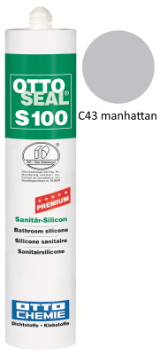 Silikon S100 farbig C43 manhattan 300ml