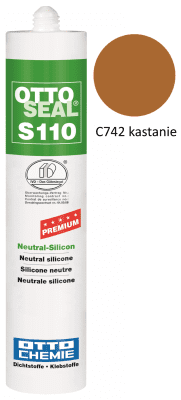 Silikon S110 premium C742 Kastanie 310ml