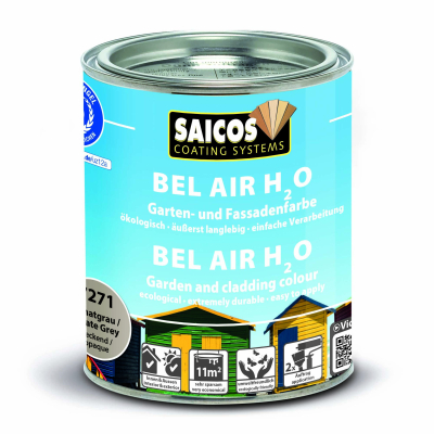 Saicos Bel Air H2O Achatgrau deckend 7200