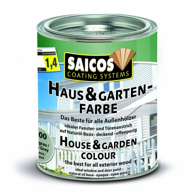 Saicos Haus-& Garten-Farbe Achatgrau deckend 2700