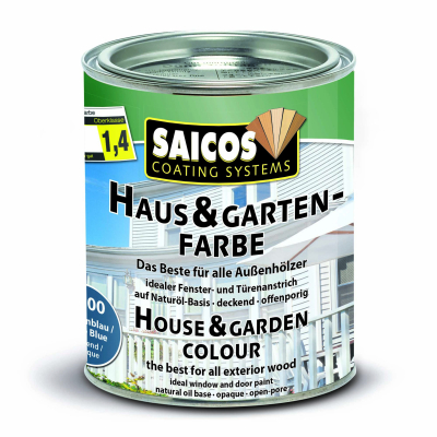 Saicos Haus-& Garten-Farbe Taubenblau deckend 2500