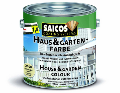 Saicos Haus-& Garten-Farbe Elfenbein deckend 2100