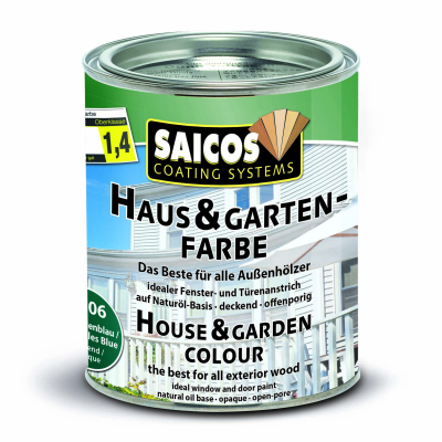 Saicos Haus-& Garten-Farbe Seycellenblau deckend