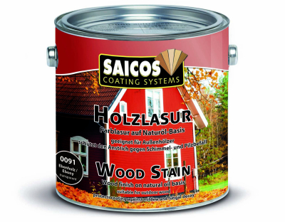 Saicos Holzlasur Wood Stain Ebenholz transparent