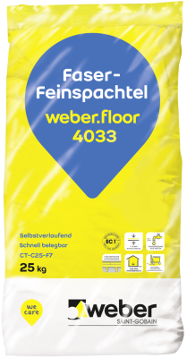Weber.floor 4033 faserverstärkte Fließspachtel-