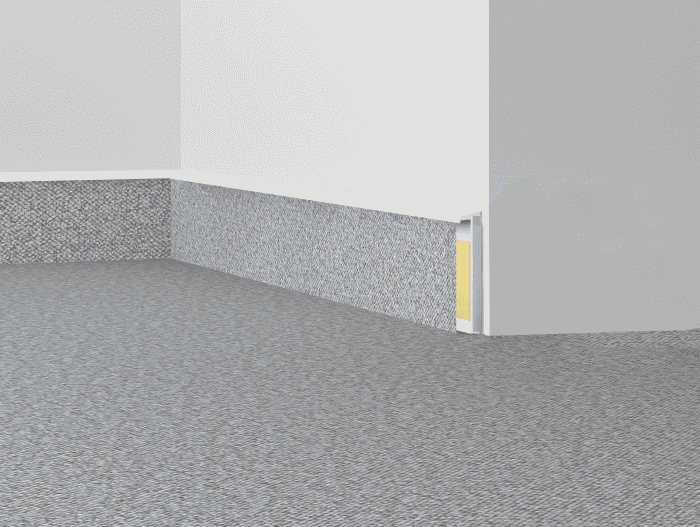 T-KSO 60 Weiß Teppichkernsockelleiste # Döllken # - Detail 1