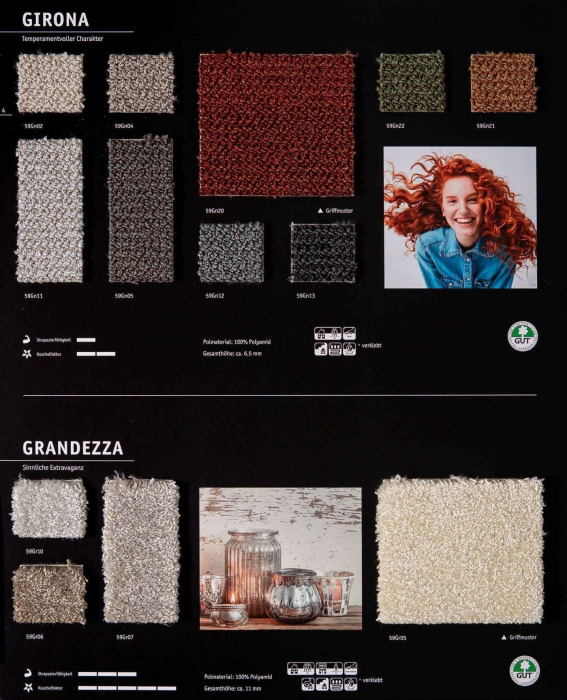 Textil-Belag Spektrum  2026 Girona CR 400+500cm Breite - Detail 1