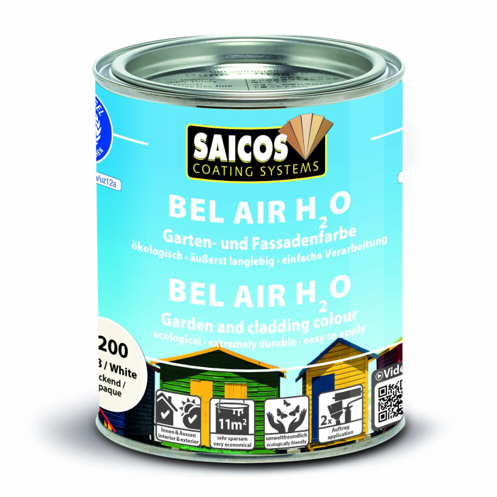 Saicos Bel Air H2O Weiß deckend 7200 Gebinde 0,75ltr. - Detail 1