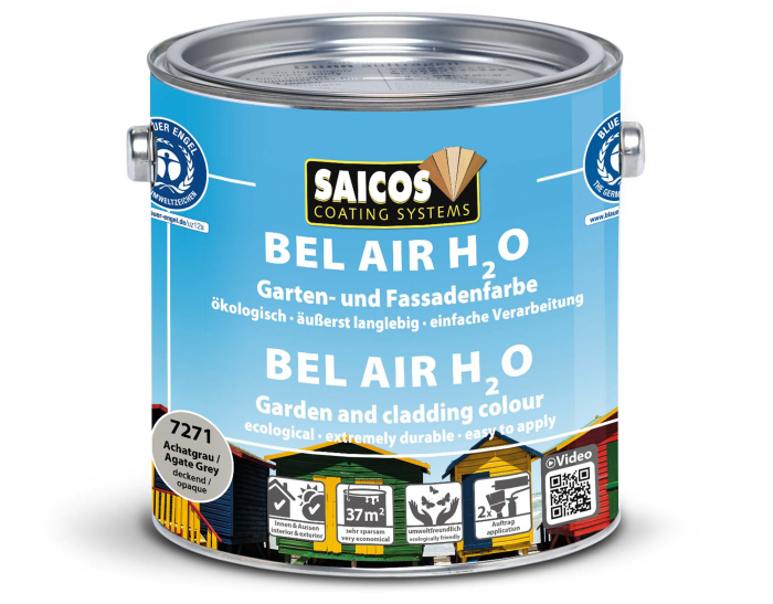 Saicos Bel Air H2O Achatgrau deckend 7200 Gebinde 2,50ltr. - Detail 1