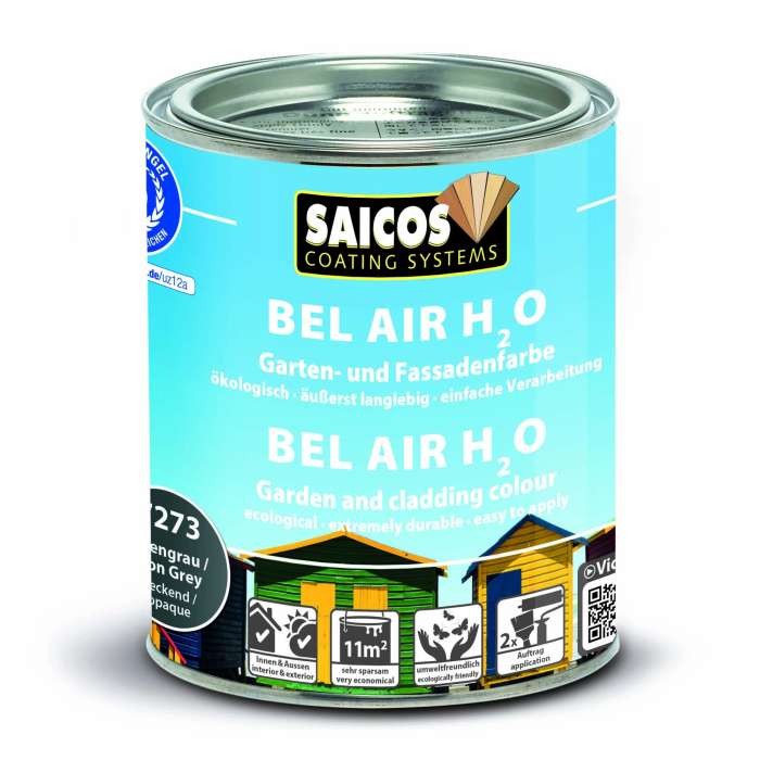 Saicos Bel Air H2O Eisengrau deckend 7273 Gebinde 0,75ltr. - Detail 1