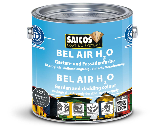 Saicos Bel Air H2O Eisengrau deckend 7273 Gebinde 2,50ltr. - Detail 1
