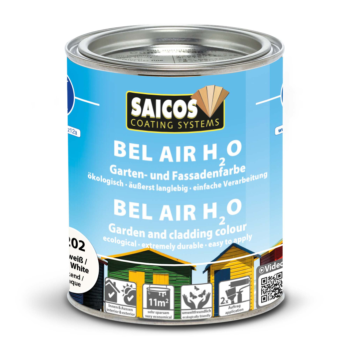 Saicos Bel Air H2O Perlweiß deckend 7202 Gebinde 0,75ltr. - Detail 1
