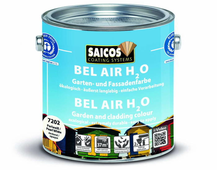 Saicos Bel Air H2O Perlweiß deckend 7202 Gebinde 2,50ltr. - Detail 1