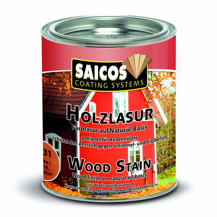 Saicos Holzlasur Wood Stain Lärche transparent 0031 Gebinde 0,75ltr. - Detail 1