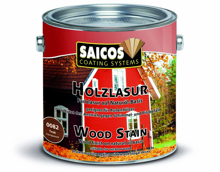 Saicos Holzlasur Wood Stain Teak transparent 0082 Gebinde 2,50ltr. - Detail 1