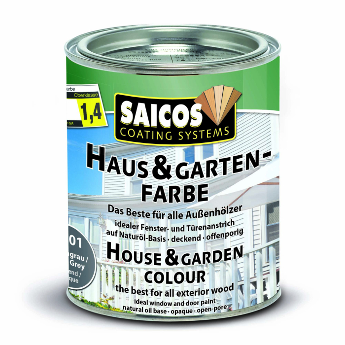 Saicos Haus-& Garten-Farbe Felsengrau deckend 2701 Gebinde 0,75ltr. - Detail 1