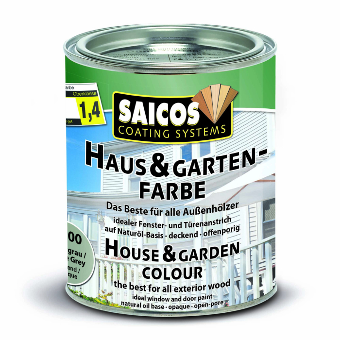 Saicos Haus-& Garten-Farbe Achatgrau deckend 2700 Gebinde 0,75ltr. - Detail 1