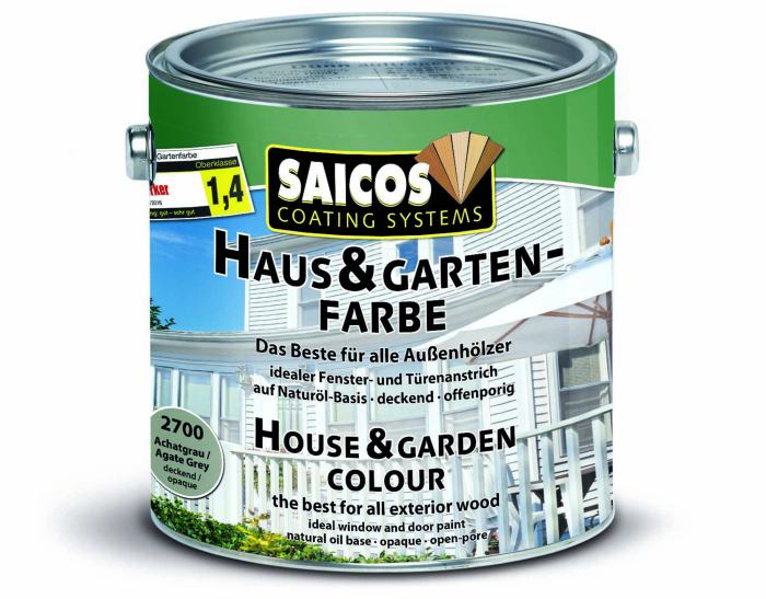 Saicos Haus-& Garten-Farbe Achatgrau deckend 2700 Gebinde 2,50ltr. - Detail 1