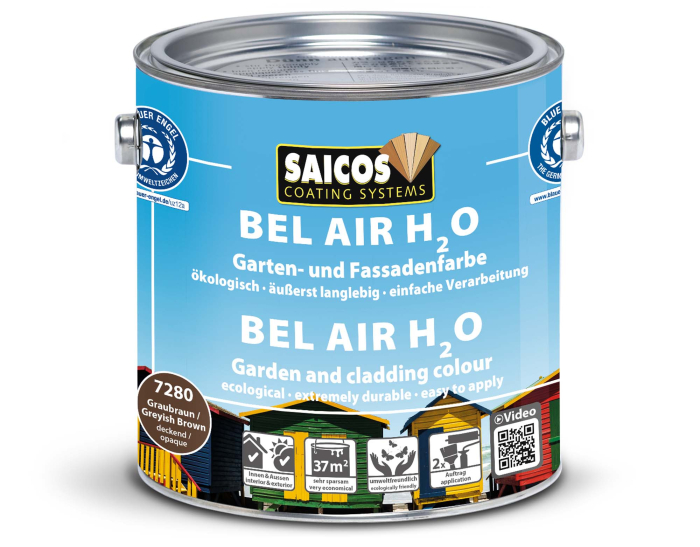 Saicos Bel Air H2O Graubraun deckend 7280 Gebinde 2,50ltr. - Detail 1