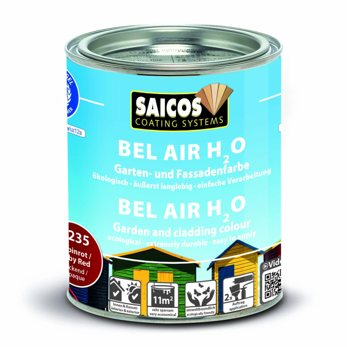Saicos Bel Air H2O Rubinrot deckend 7235 Gebinde 0,75ltr. - Detail 1