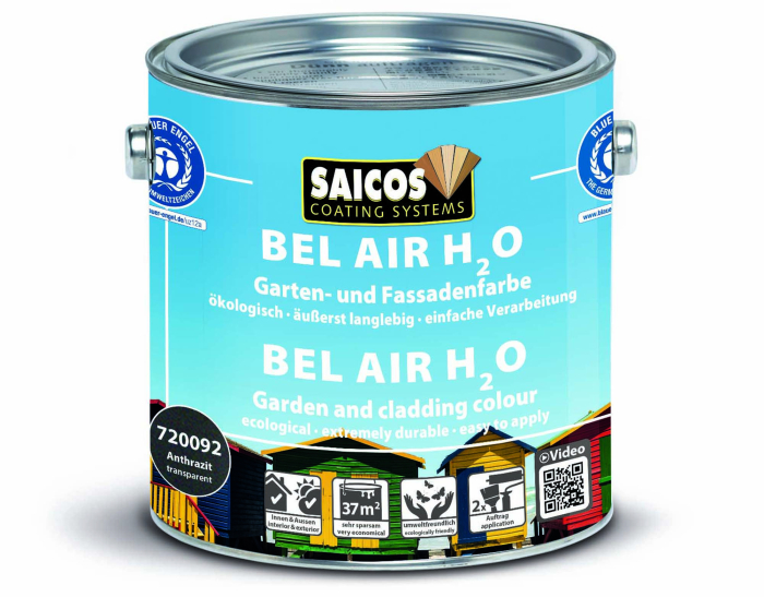 Saicos Bel Air H2O Anthrazit transparent 720092 Gebinde 2,50ltr. - Detail 1