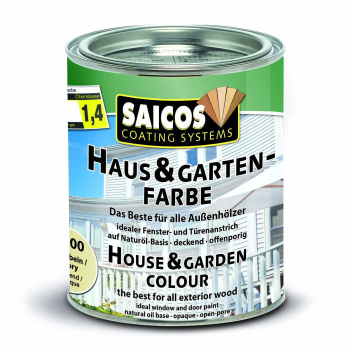 Saicos Haus-& Garten-Farbe Elfenbein deckend 2100 Gebinde 0,75ltr. - Detail 1