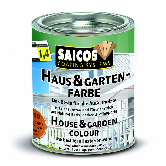 Saicos Haus-& Garten-Farbe Fichtengelb deckend 2110 Gebinde 0,75ltr. - Detail 1