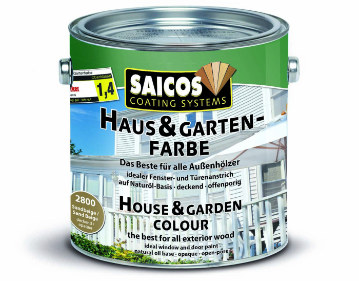 Saicos Haus-& Garten-Farbe Sandbeige deckend 2800 Gebinde 2,50ltr. - Detail 1