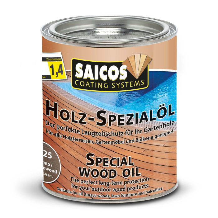 Saicos Holz-Spezialöl Thermo transparent 0125 Gebinde 0,75ltr. - Detail 1
