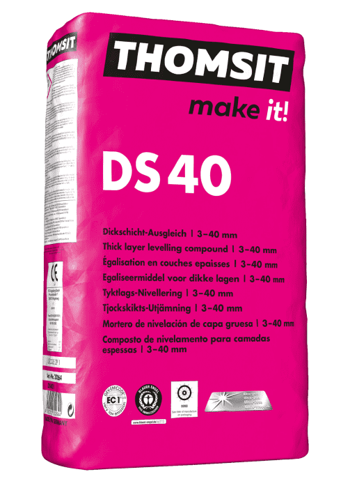 Thomsit DS40 Dickschicht-Ausgleich zementär 25kg für Schichtdicken 3-40mm - Detail 1