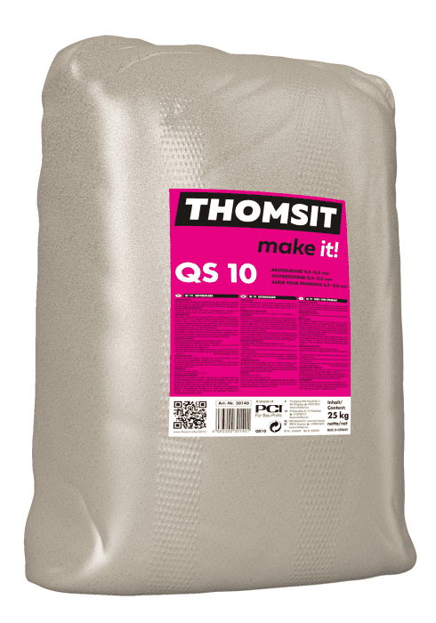Thomsit QS10 Abstreuquarzsand 0,4-0,8mm 25kg z. Absanden und Füllen von Epoxidharzen - Detail 1