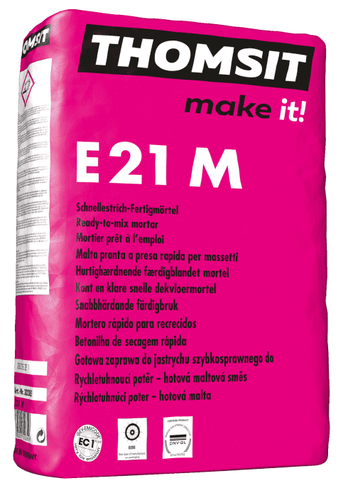 Thomsit E21M Schnellestrich-Fertigmörtel 25kg  Estrichfertigmischung 20-80mm - Detail 1