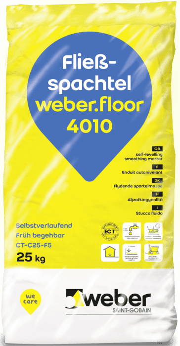 Weber.floor 4010 Plus Fließspachtel 25 kg von 1-10mm - Detail 1