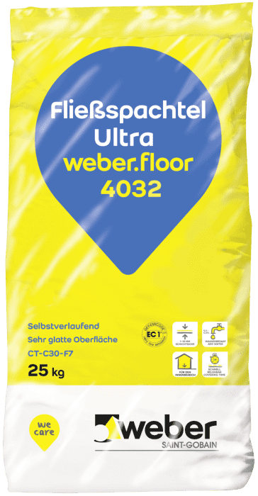 Weber.floor 4032 sehr schnell belegbare Fließspachtelmasse ultra 25 kg, 1-10 mm - Detail 1