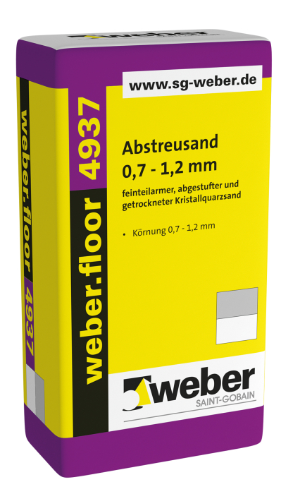 Weber.floor 4937 Abstreuquarzsand 0,7-1,2mm 25 kg - Detail 1