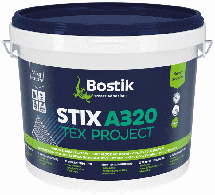 Bostik STIX A320 Tex Project -Teppichkleber 14kg # 30615758 / Objekt A 4 - Detail 1