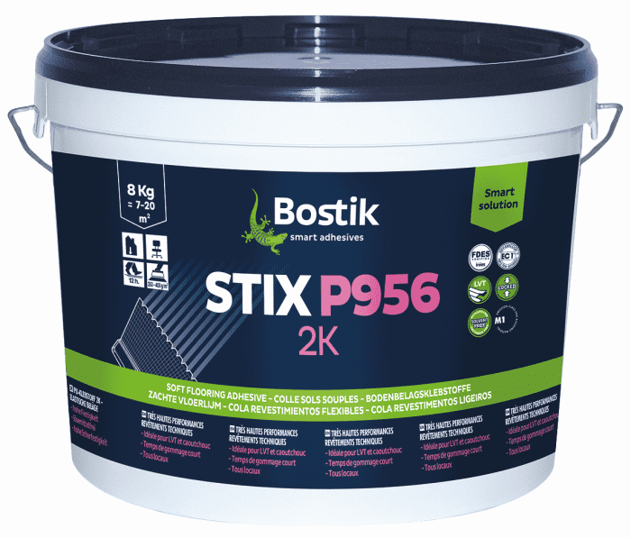 Bostik STIX P956 2K -PU-Kautschukklebstoff 8kg # 30616197 / Nibofloor PU 16 - Detail 1