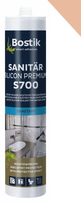 Bostik S700 Sanitär Silicon Premium caramel #30617040  VE = 12 Stk - Detail 1