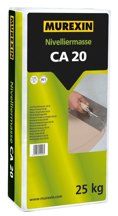 Murexin CA20 Nivelliermasse calciumsulfat 25kg 2-20mm, 1,5 kg/m²/mm / C30 /EC1Plus (42/Pal) - Detail 1