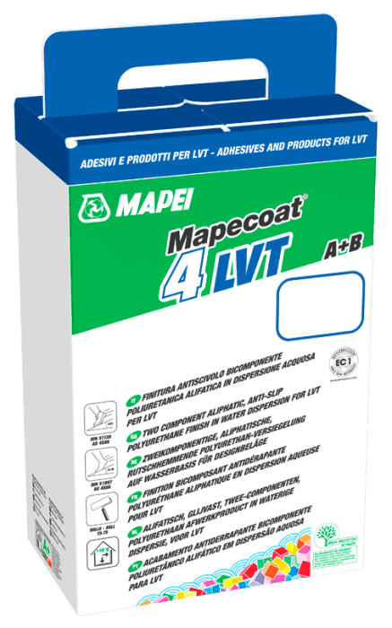 Mapei Mapecoat 4 LVT /1,2kg. 2-K Versiegelung für Designbeläge, wasserbasiert - Detail 1