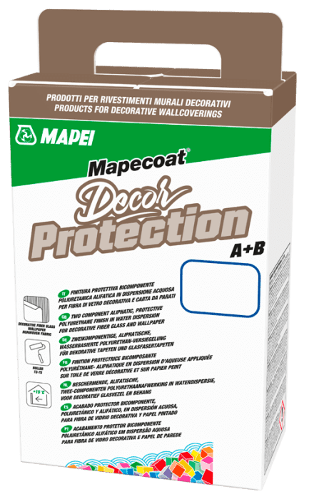 Mapei Mapecoat Decor Protection /1,2kg 2-K A+B Versiegelung für Tapeten+Glasfasertapeten - Detail 1